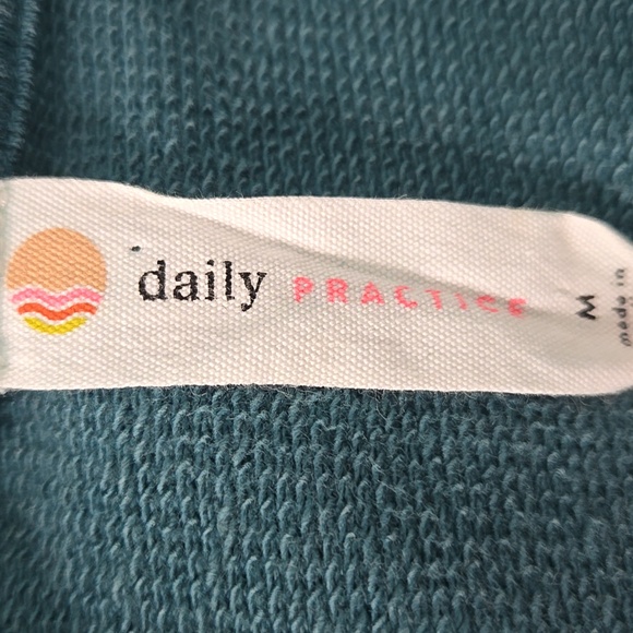 Daily Practice Anthropologie Blaine Embroidered Hoodie Mini Dress Green MEDIUM - Picture 13 of 14